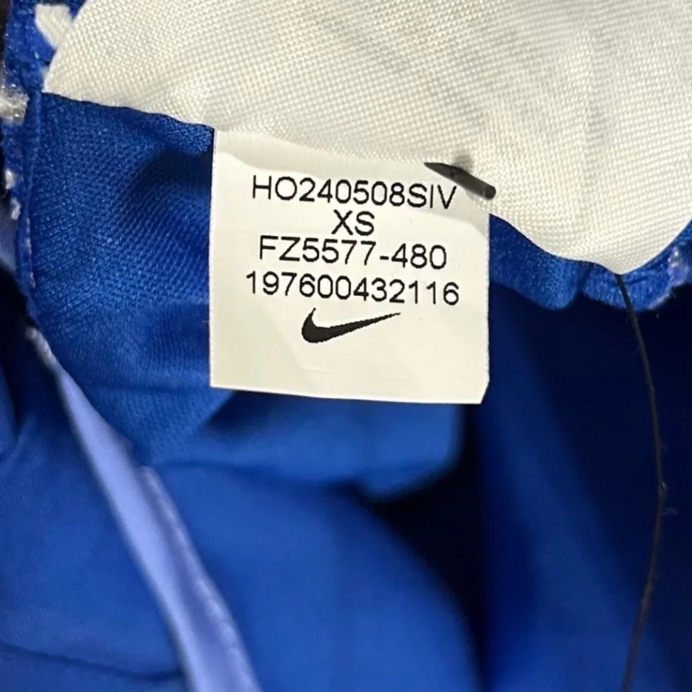 Nike Kids Training Shorts Royal Blue XS Dri-FIT Lined Running Athletic Brand New